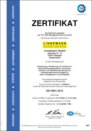 Zertifikat 9001-2015