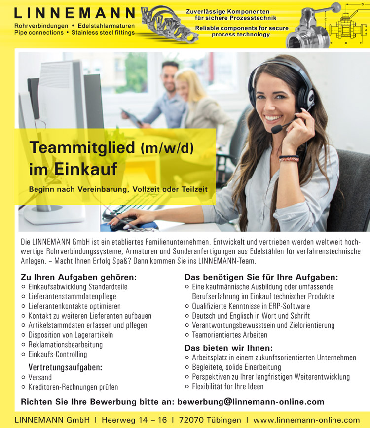 Teammitglied im Einkauf m/w/d