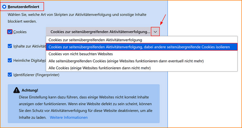 Cookies blockieren Cookies blockieren